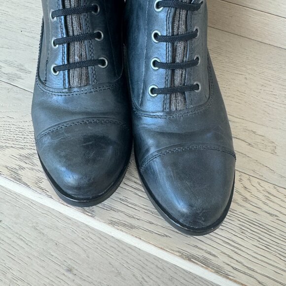 Cole Haan Nike Air Sole Whitley Knit Cuff Knee High Slip On Boots Size 8 - Picture 3 of 16